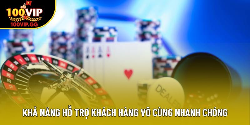 Khả năng hỗ trợ khách hàng vô cùng nhanh chóng